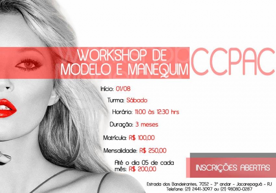 Curso Livre de Modelo e Manequim